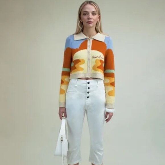 House Of Sunny Day Tripper Jacquard Cardigan - Picture 3 of 10